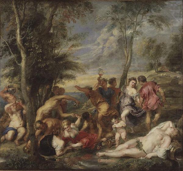 Peter Paul Rubens Bacchanal auf Andros, nach einem Gemalde von Tizian china oil painting image